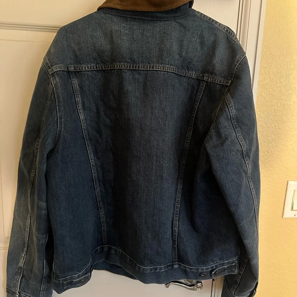 Men's Wallace & Barnes blanket-lined denim jacket size XL - Picture 3 of 3
